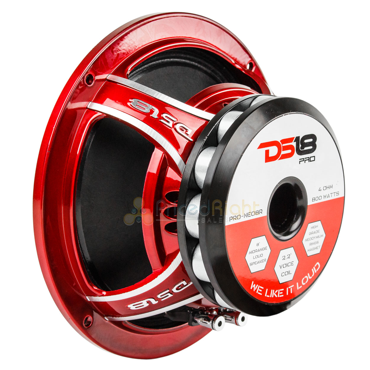 DS18 8" Inch Midrange Speaker 800 Watts Max Power PRONEO8R Neodymium 4